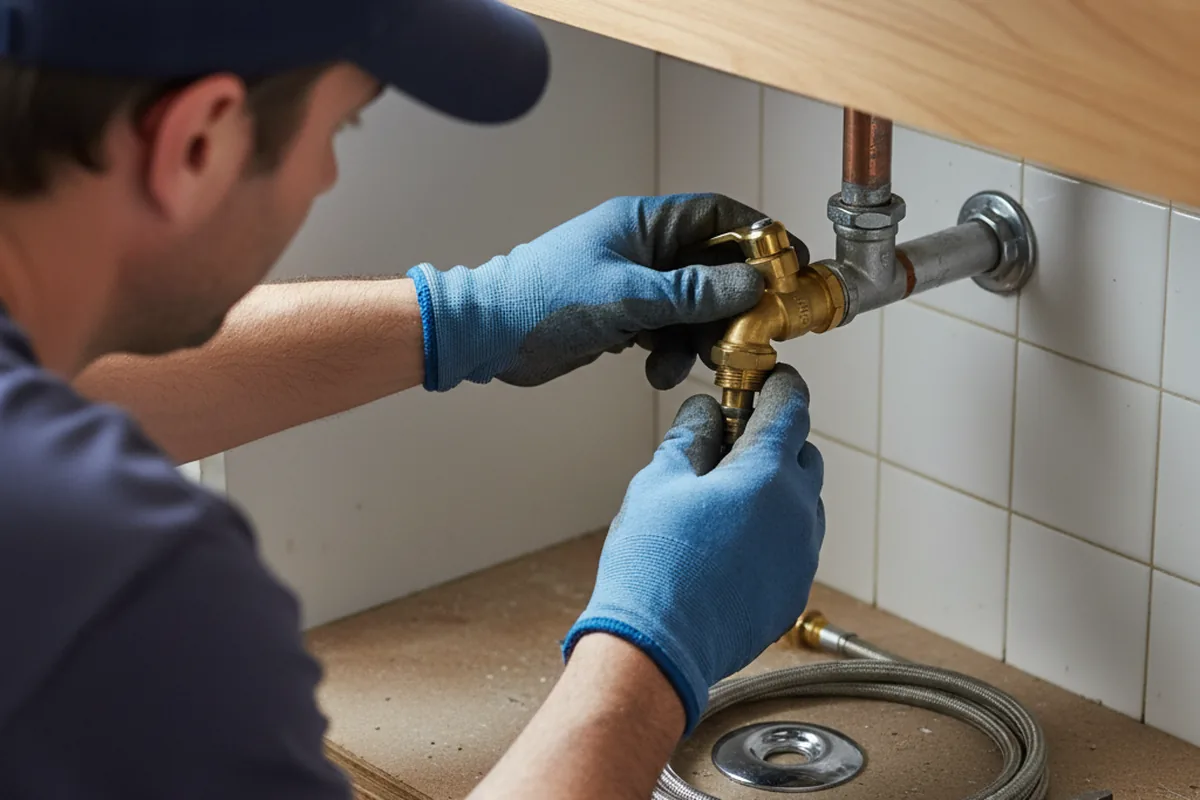Shutoff valve and fitting work during Faucet and Fixture Repair in Huntington Station
